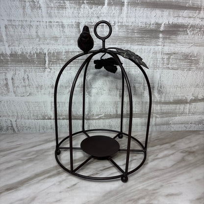 French Country Bird Cage Candle Holder