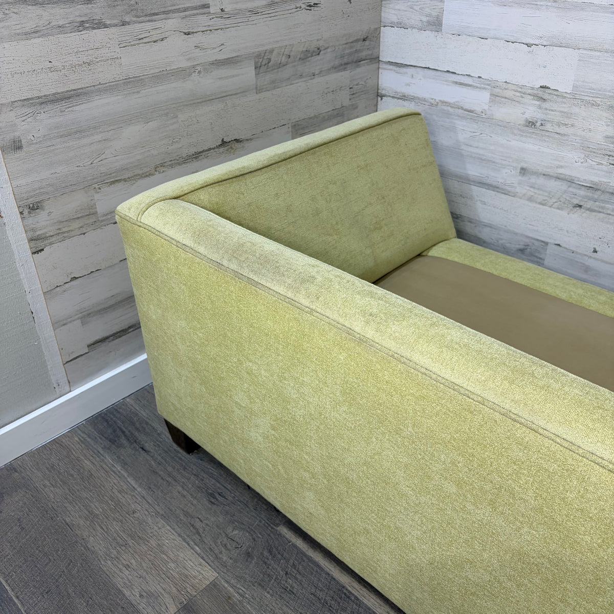 Small 2pc Green Sectional Couch