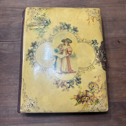 Antique Victorian Celluloid Photo Album