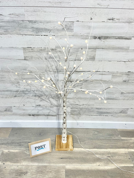 Artificial Light Up White Birch Tree