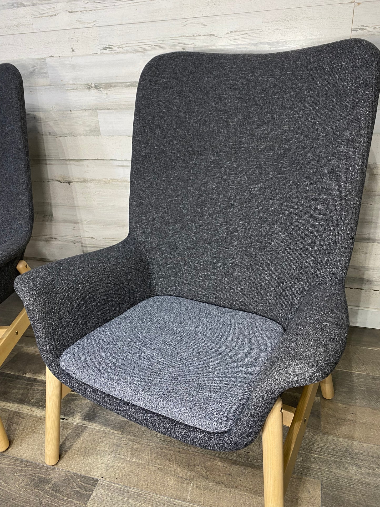 Gray Modern Arm Chairs Set Of 2