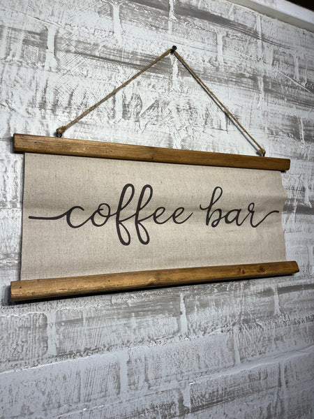 “Coffee Bar” Canvas Decor