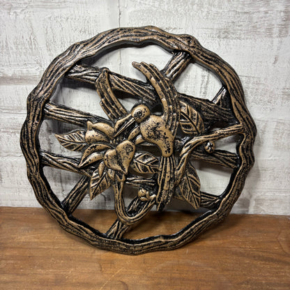 Cast Aluminum Hummingbird Stepping Stone/ Wall Art