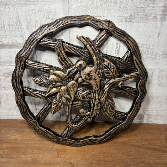 Cast Aluminum Hummingbird Stepping Stone/ Wall Art