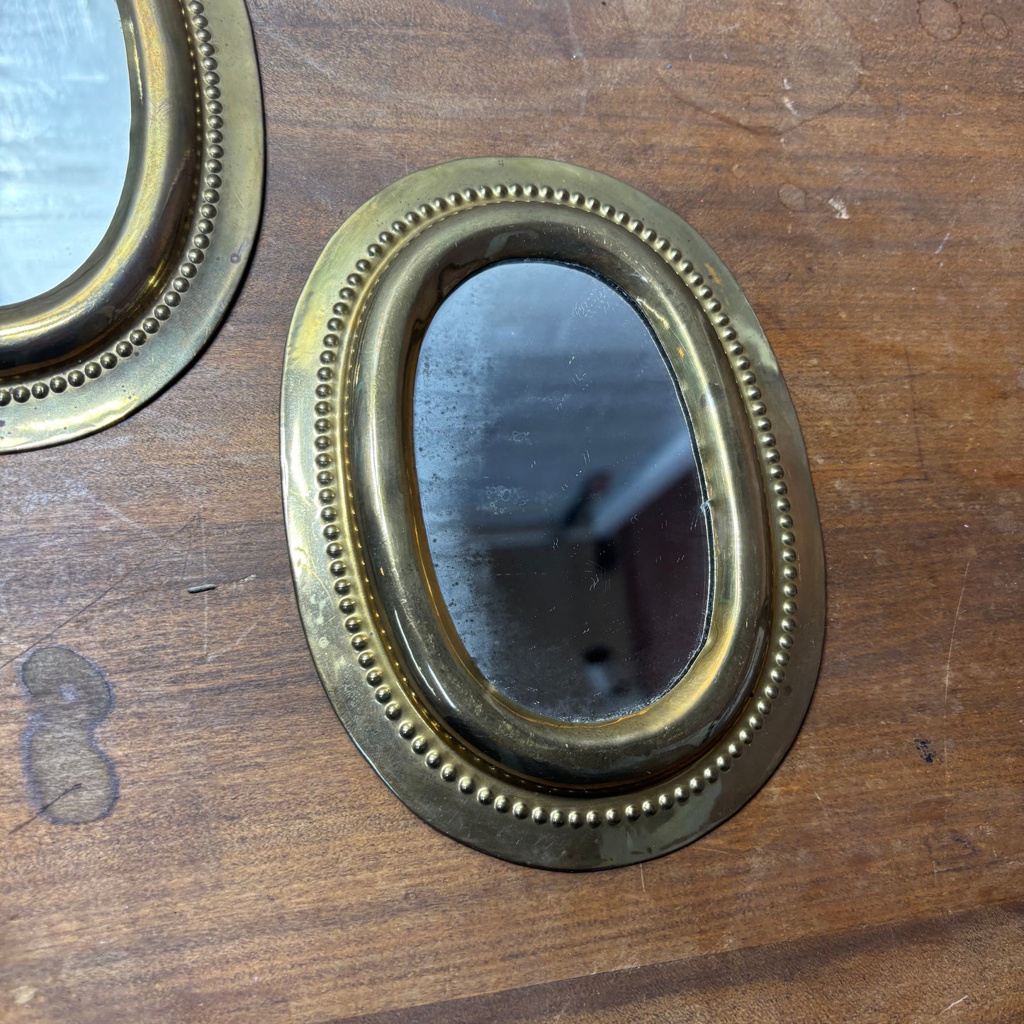 Small Oval Gold Mirror Set Of 2