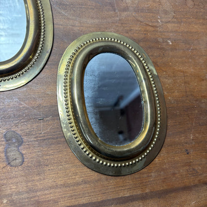 Small Oval Gold Mirror Set Of 2
