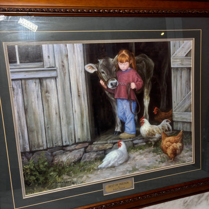 Framed Art Print Titled "Best of Friends" By Robert Duncan