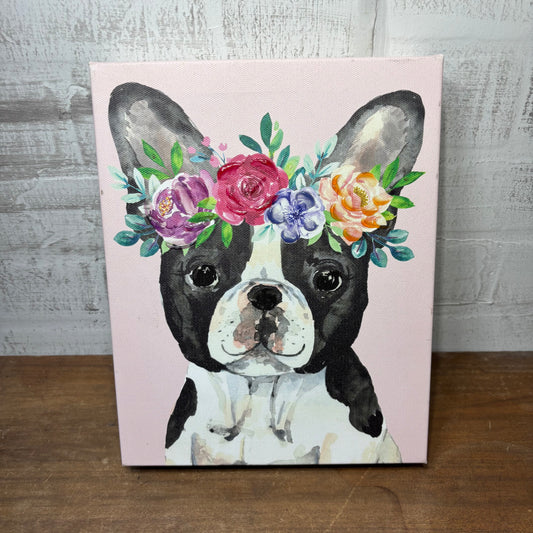 Boston Terrier/ French Bulldog Canvas Print