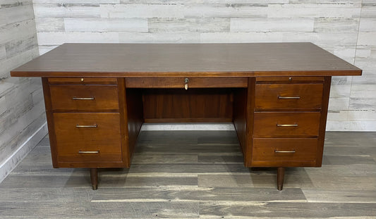 Mid Century Leopold Executive Desk