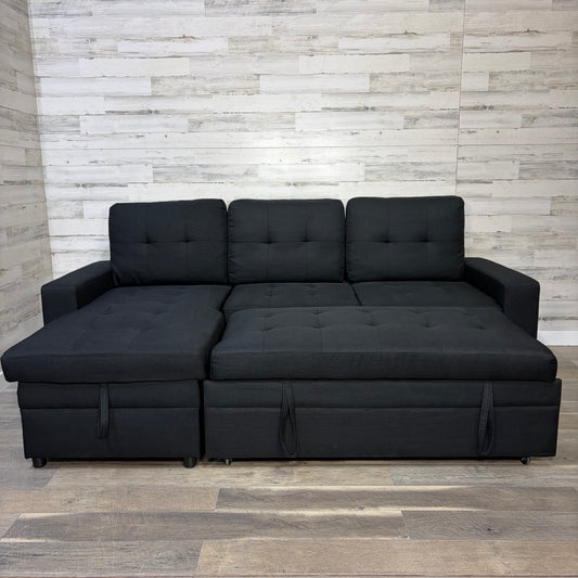 Reversible Sectional Pull Out Sleeper Couch
