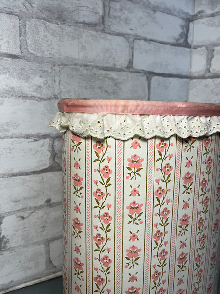 Vintage Floral Harvell Waste Basket