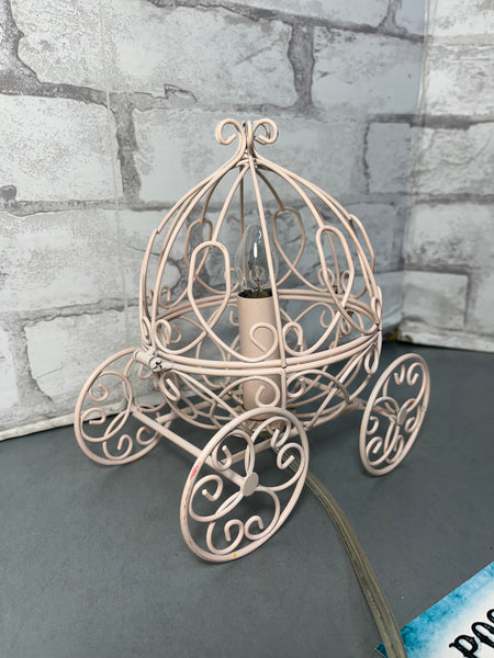 Pink Princess Carriage Lamp