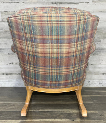 Plaid Rocking Chair Sam Moore
