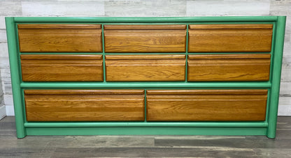 Green & Oak Dresser