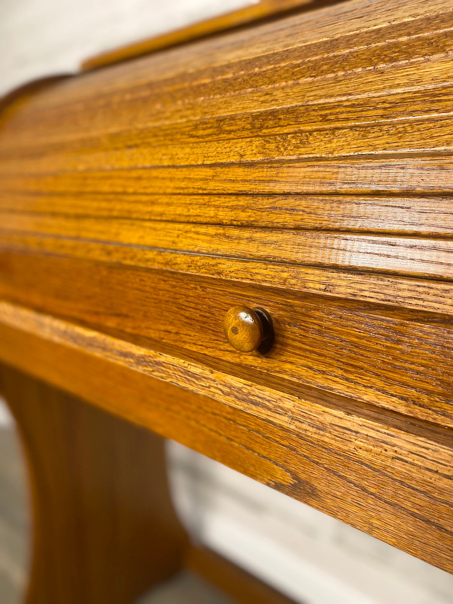 Small Oak Rolltop Desk