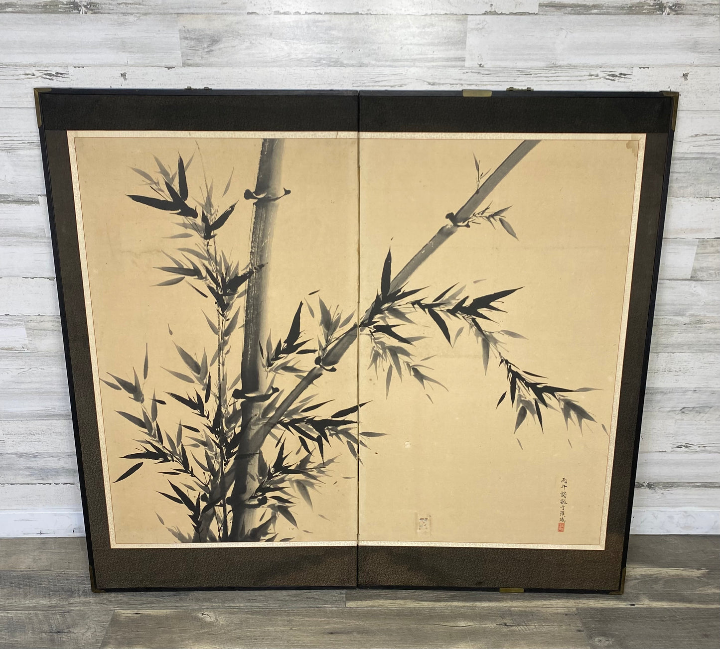 Chinese Bamboo Ink Painting Sumi-E