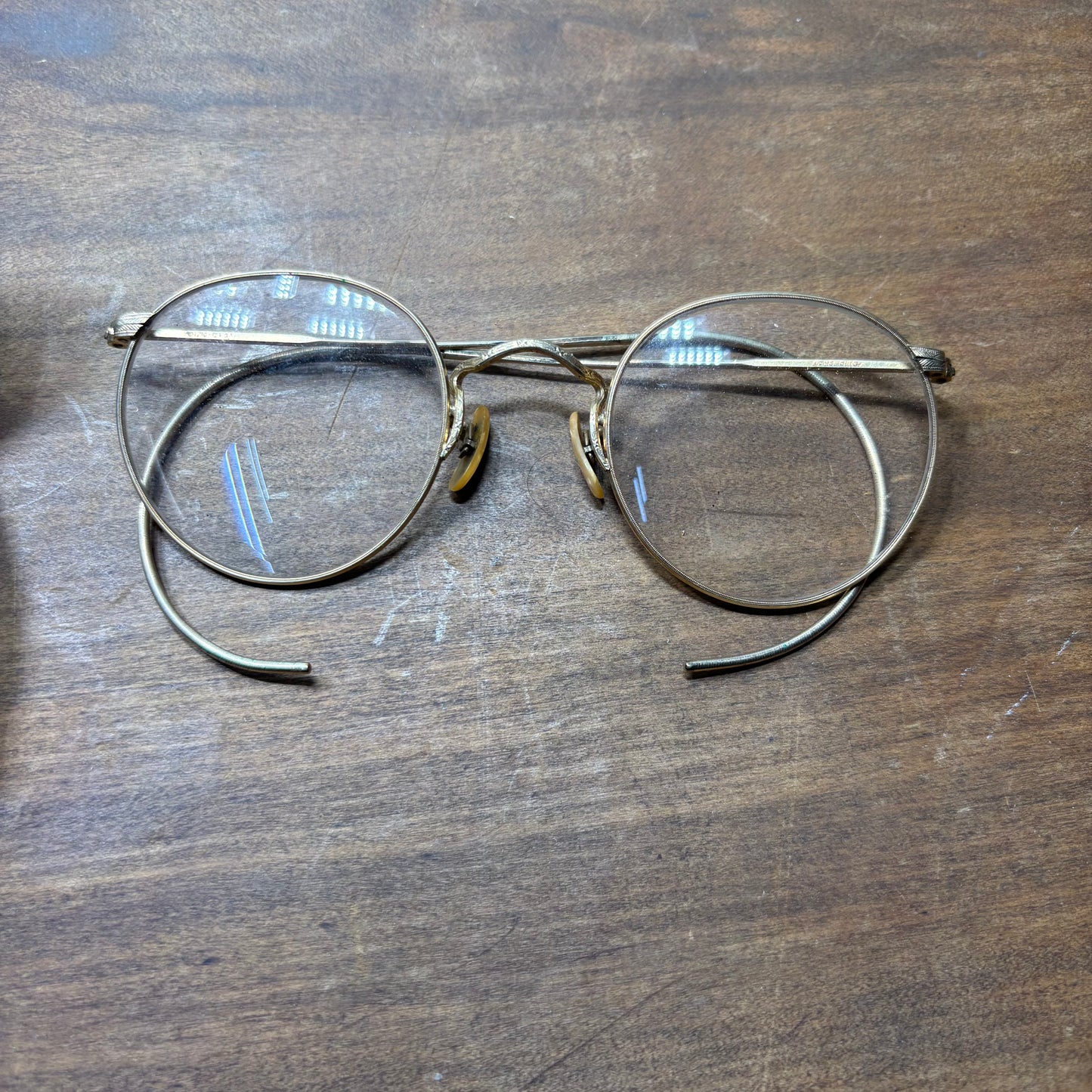 Antique Spectacles Reading Glasses Picture Frame