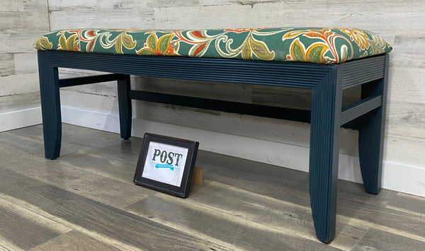 Floral Cushioned Bench