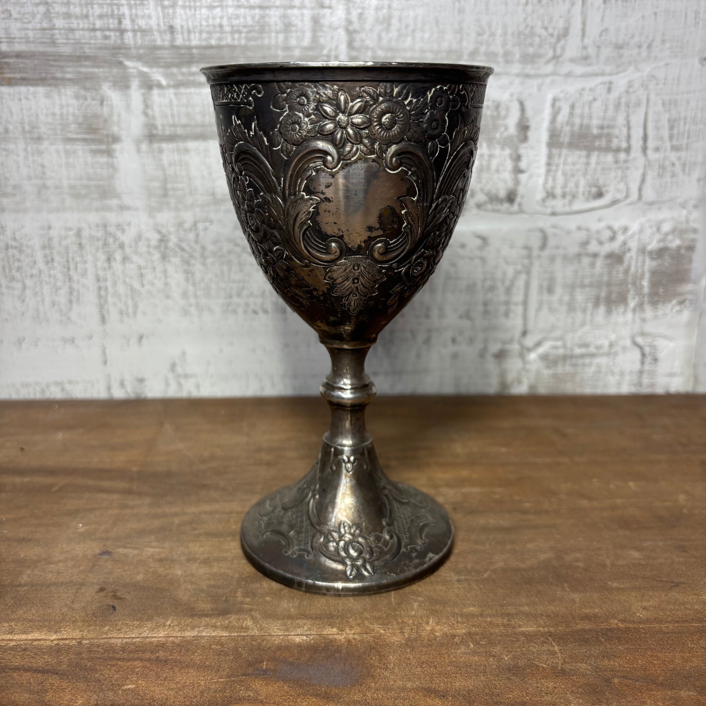 Victorian-Style Repoussé Goblet / Chalice