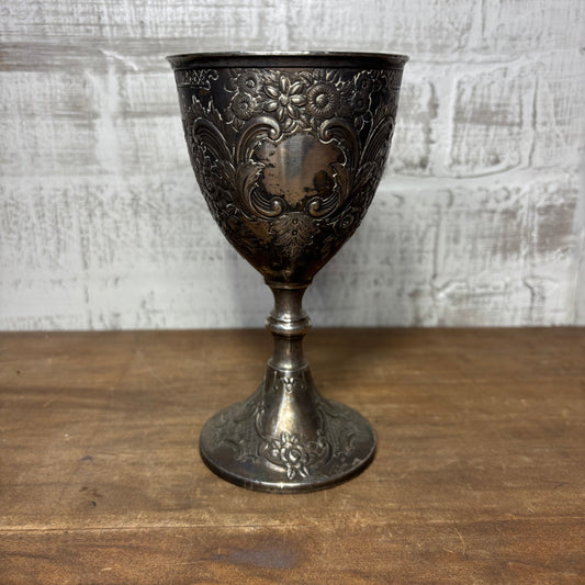 Victorian-Style Repoussé Goblet / Chalice