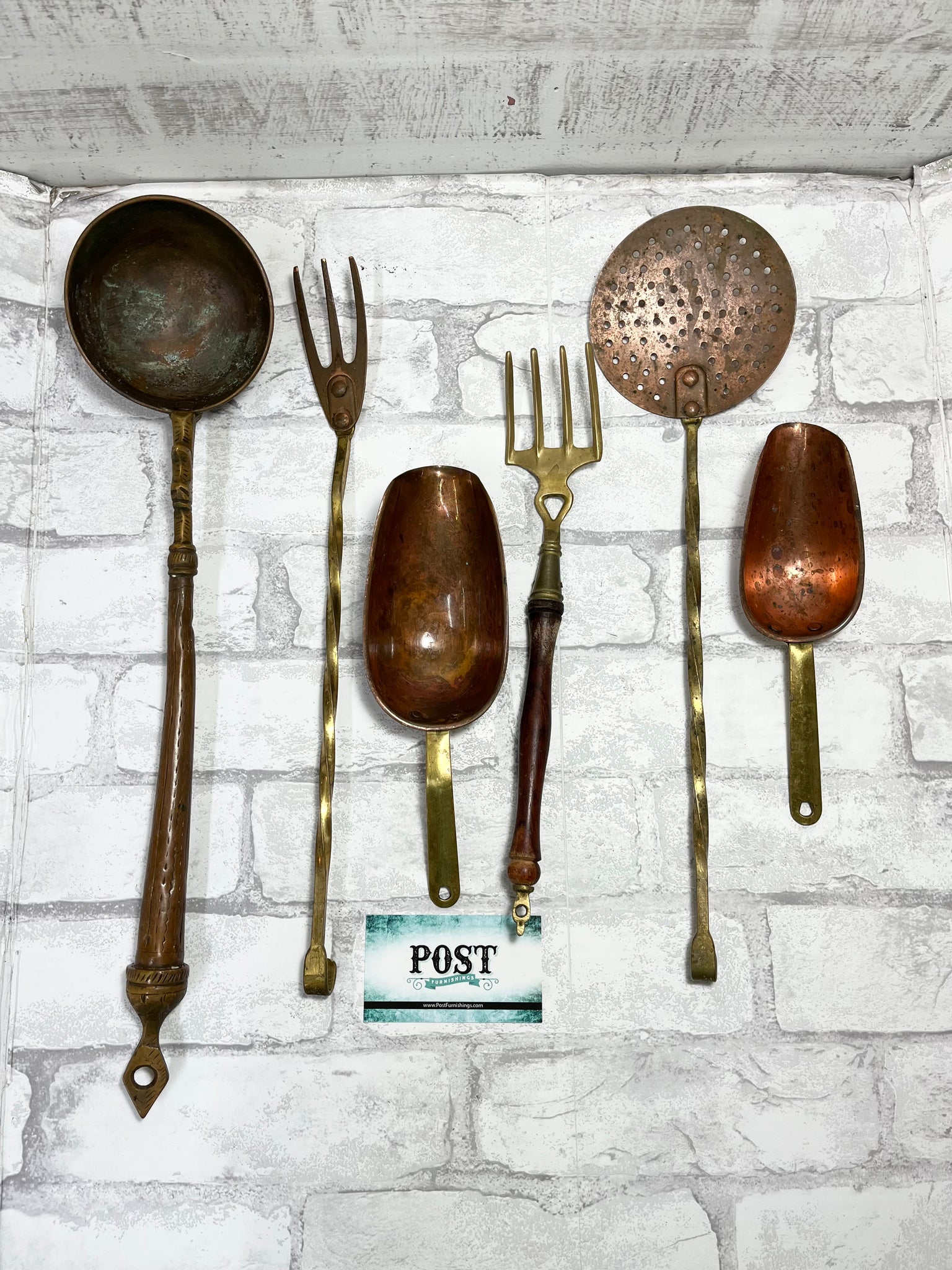 Brass And Copper Kitchen Utensils