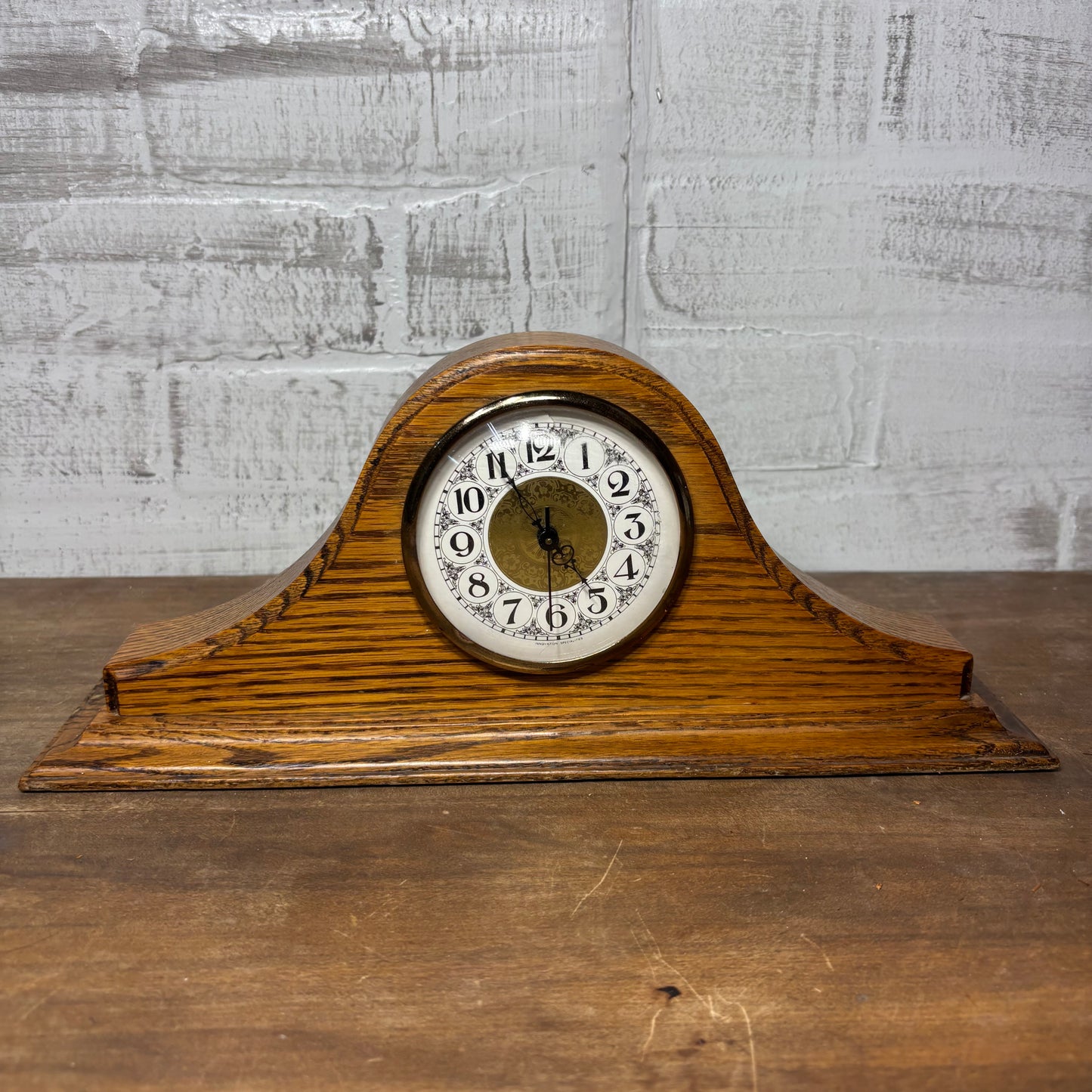 Vintage Wooden Mantel Clock