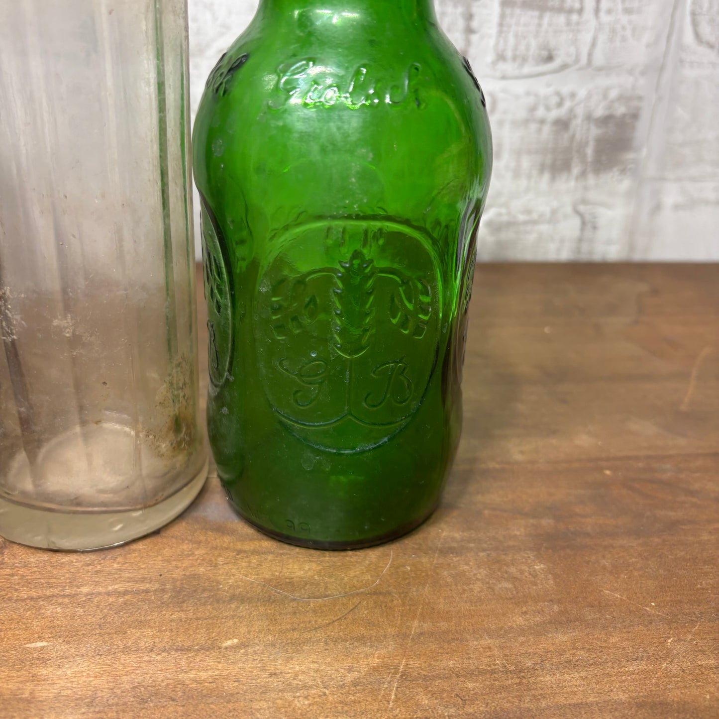 Antique Glass Bottle Set Of 3 #7