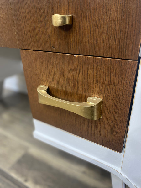 Mid Century Modern White Desk