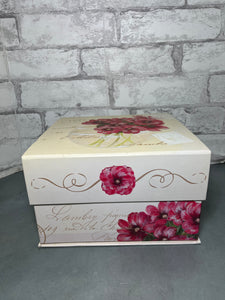 Floral Keepsake Storage Box