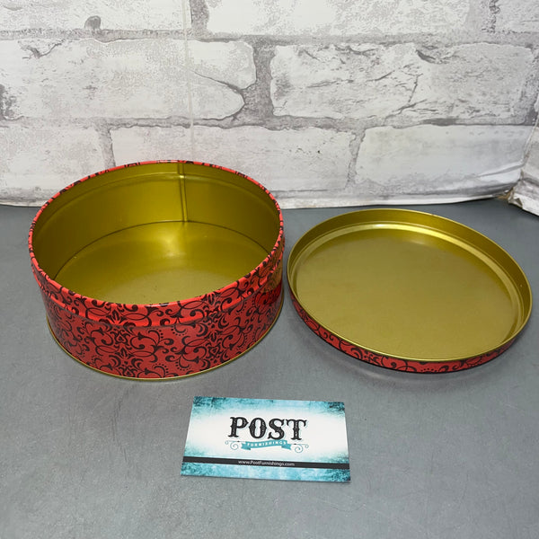 Red And Gold Tin