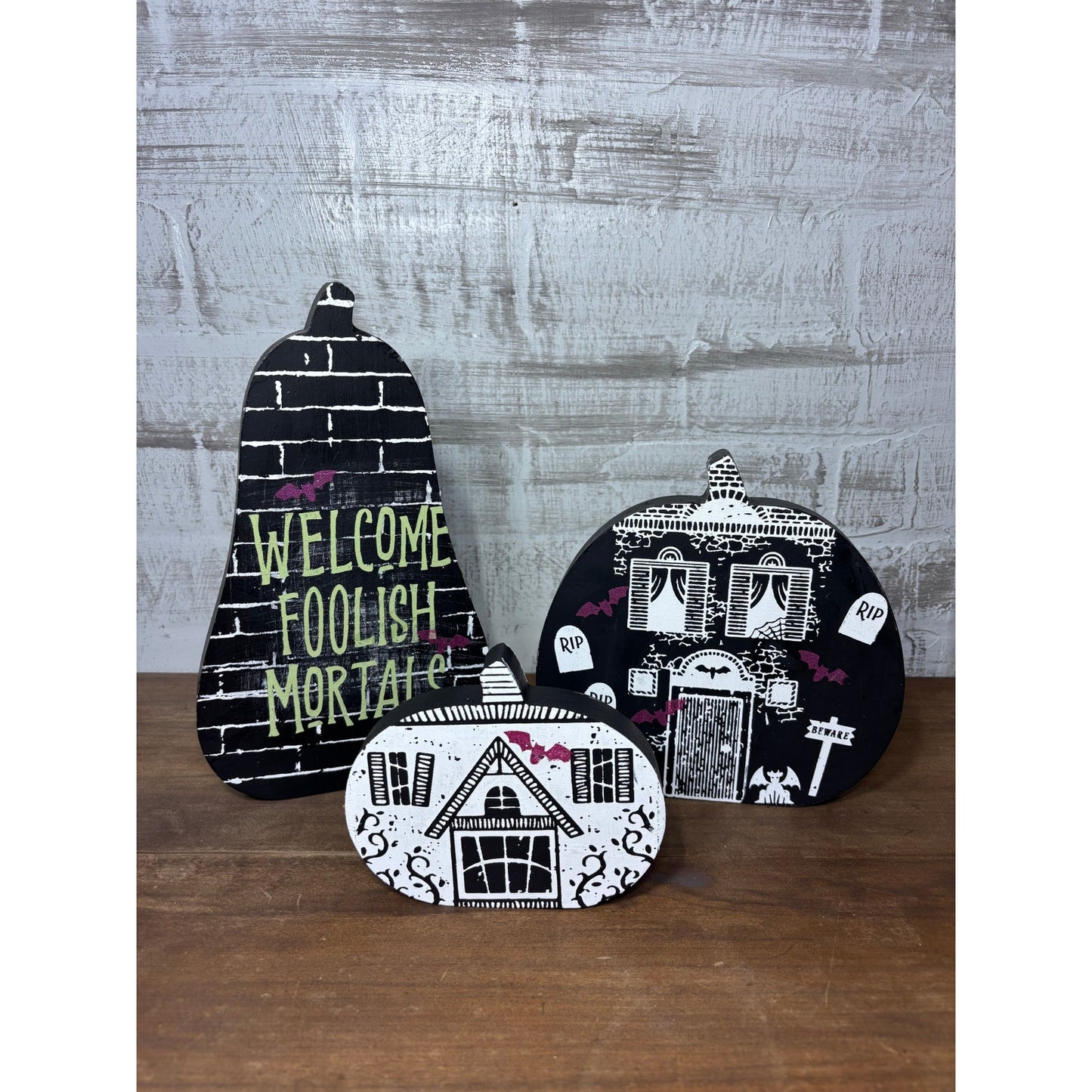 Double Sided Fall/ Halloween Decor Set