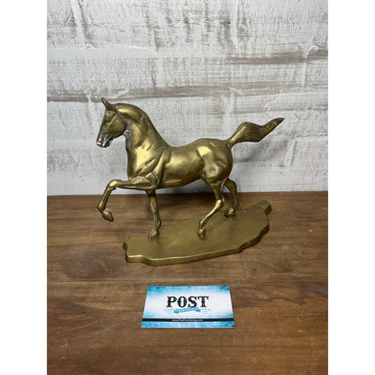 Vintage Brass Horse Sculpture