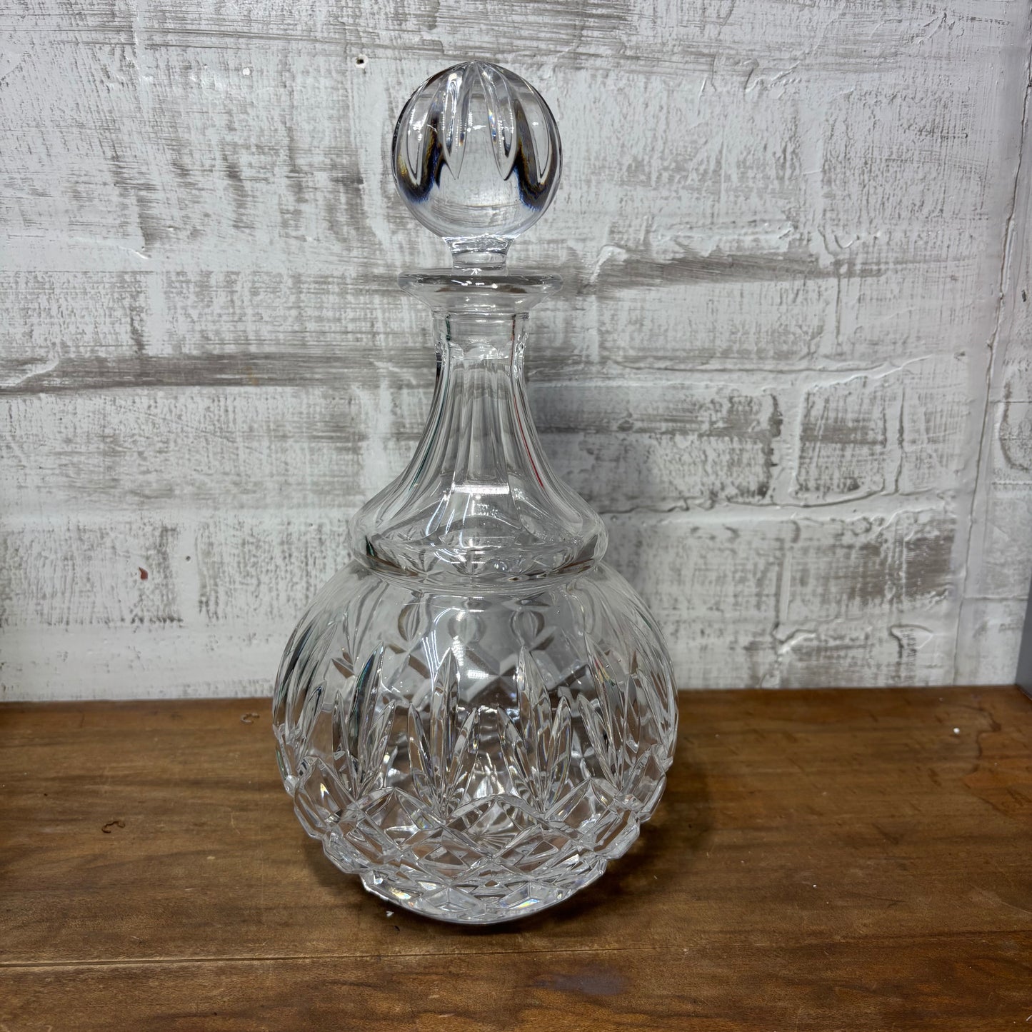 Round Crystal Glass Decanter