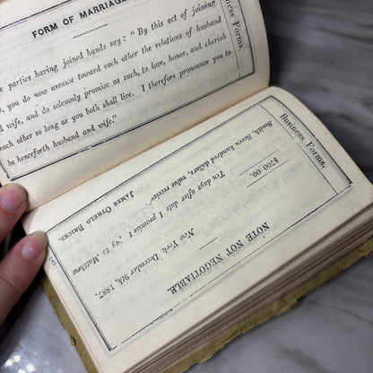 Antique World’s Ready Reckoner & Rapid Calculator Book 1890 Chicago Laired & Lee
