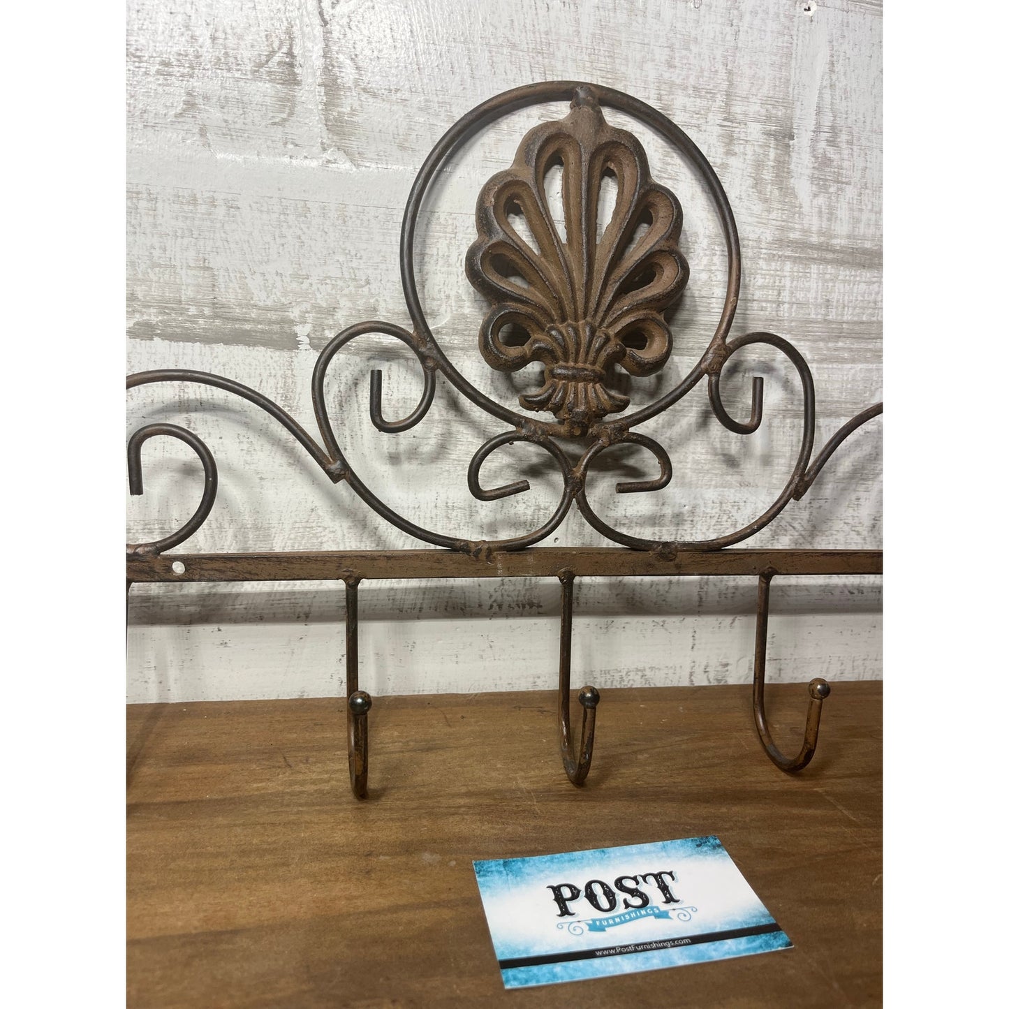 Wrought Iron Coat Rack
