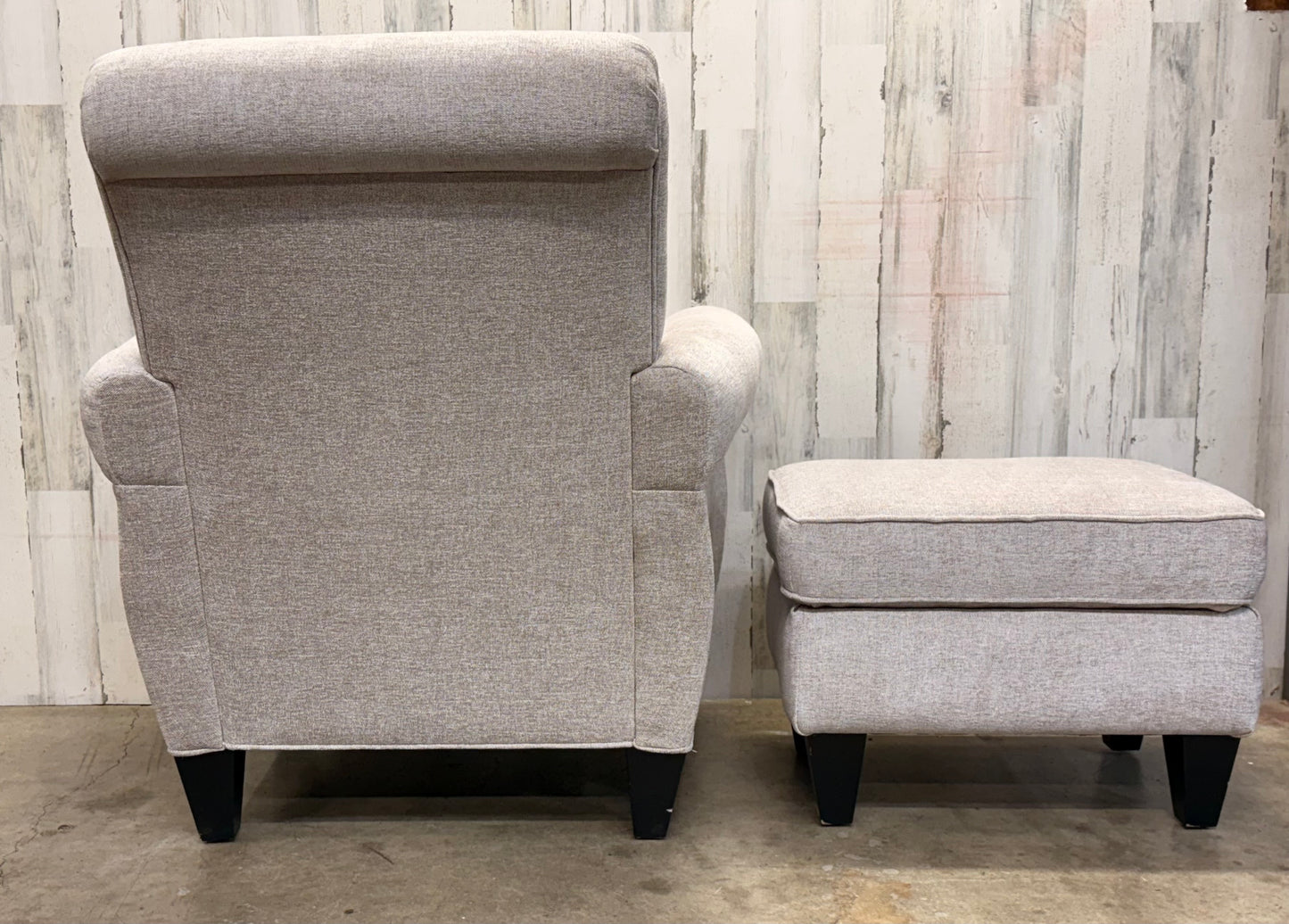 3pc Stanton Curved Back Couch and Chair W/ Ottoman