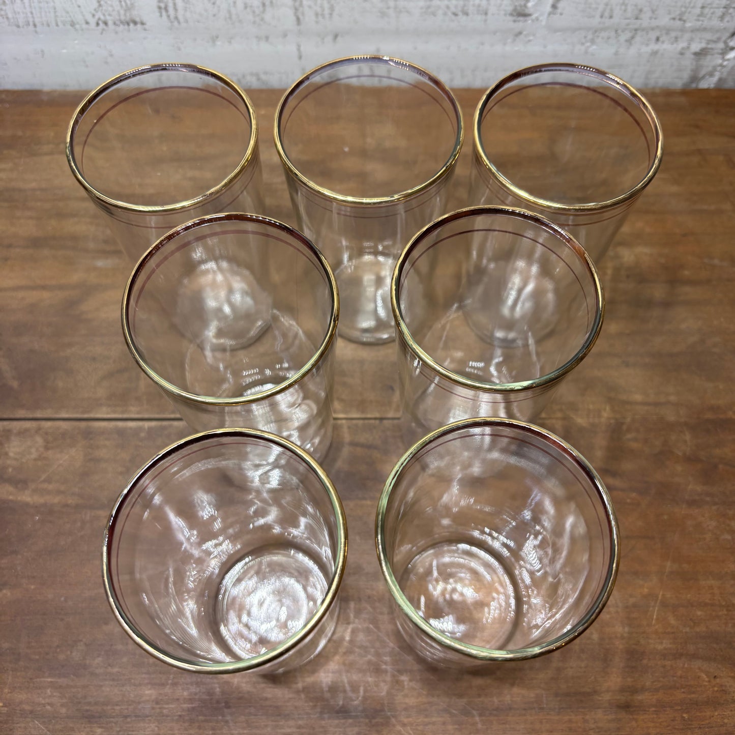 Vintage Libbey Tumbler Drinking Glasses Set Of 7
