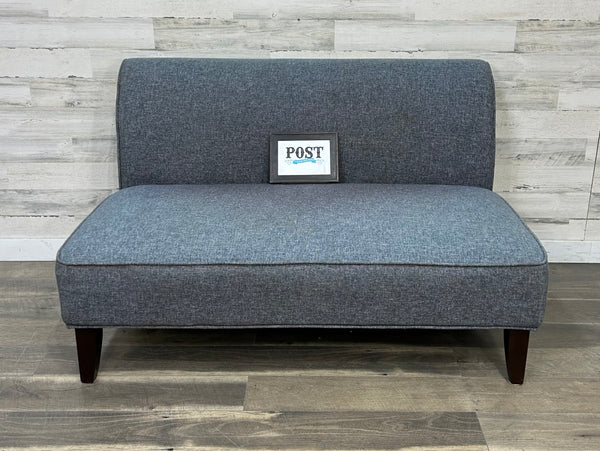 Gray Cushioned Bench