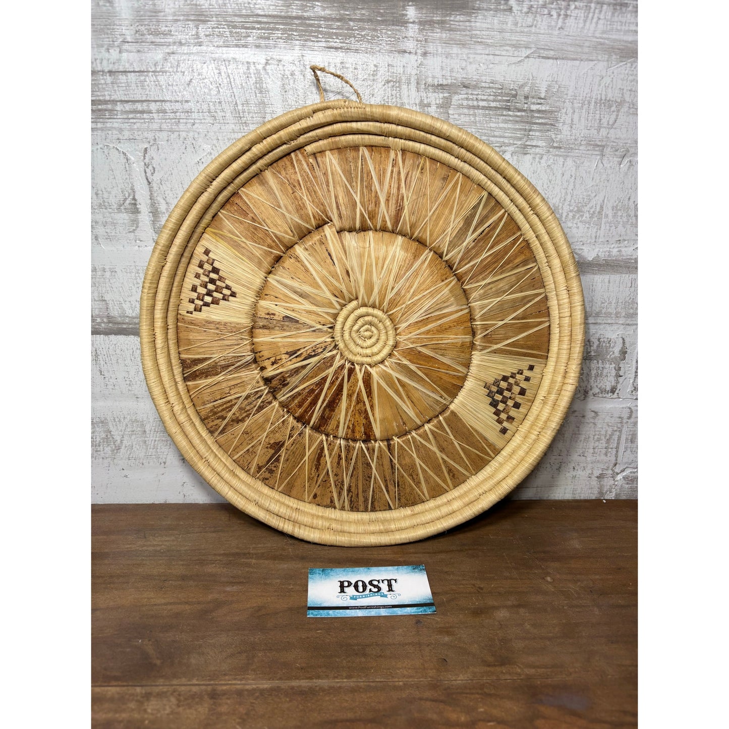 Woven Banana Fiber Tray/ Wall Decor