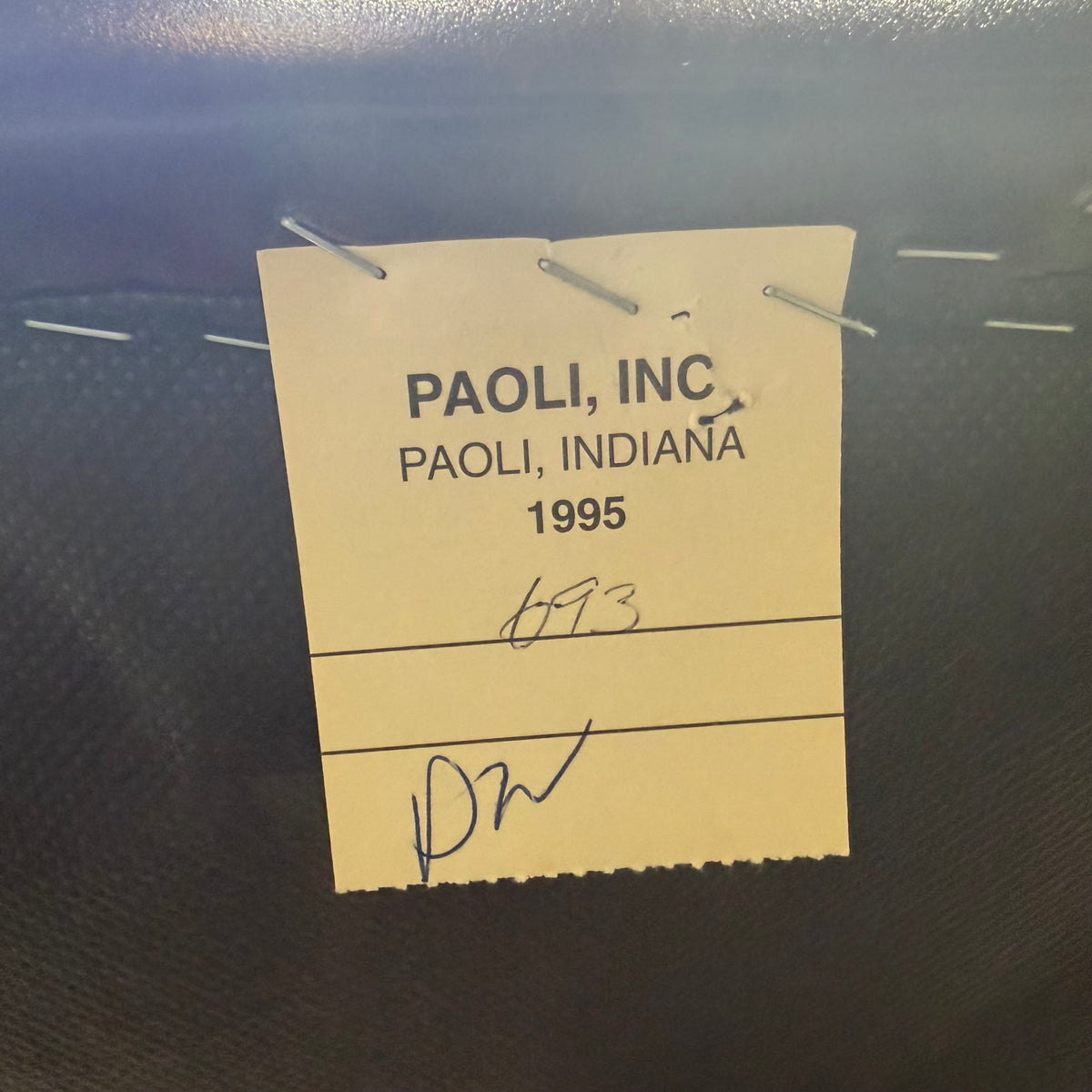 Vintage Paoli Leather Office Chair