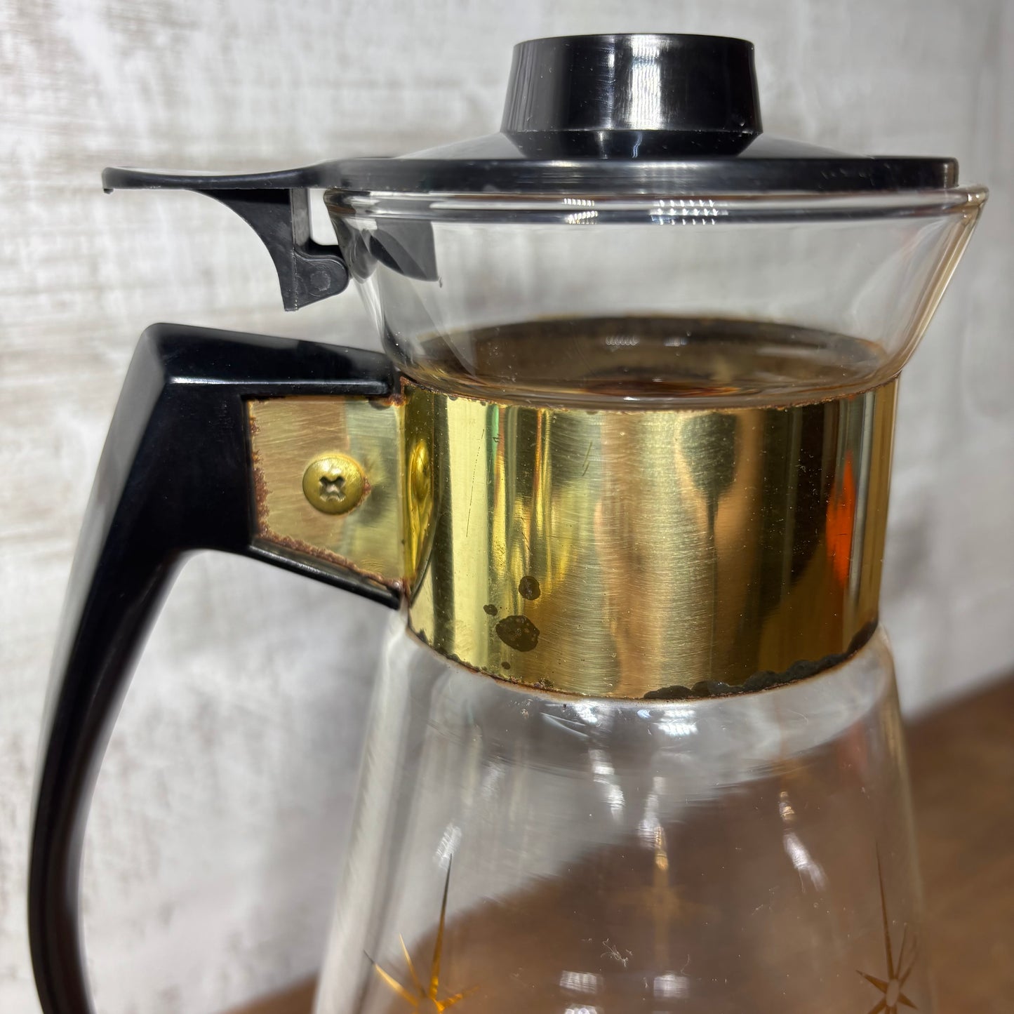 Mid Century Atomic Starburst  Corning Ware Coffee Carafe
