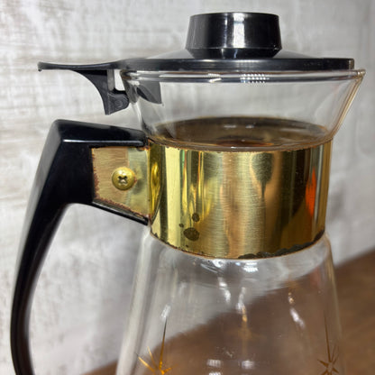 Mid Century Atomic Starburst  Corning Ware Coffee Carafe