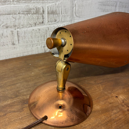 Mid Century Copper Wall Sconce