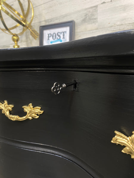 Black French Provincial Dresser