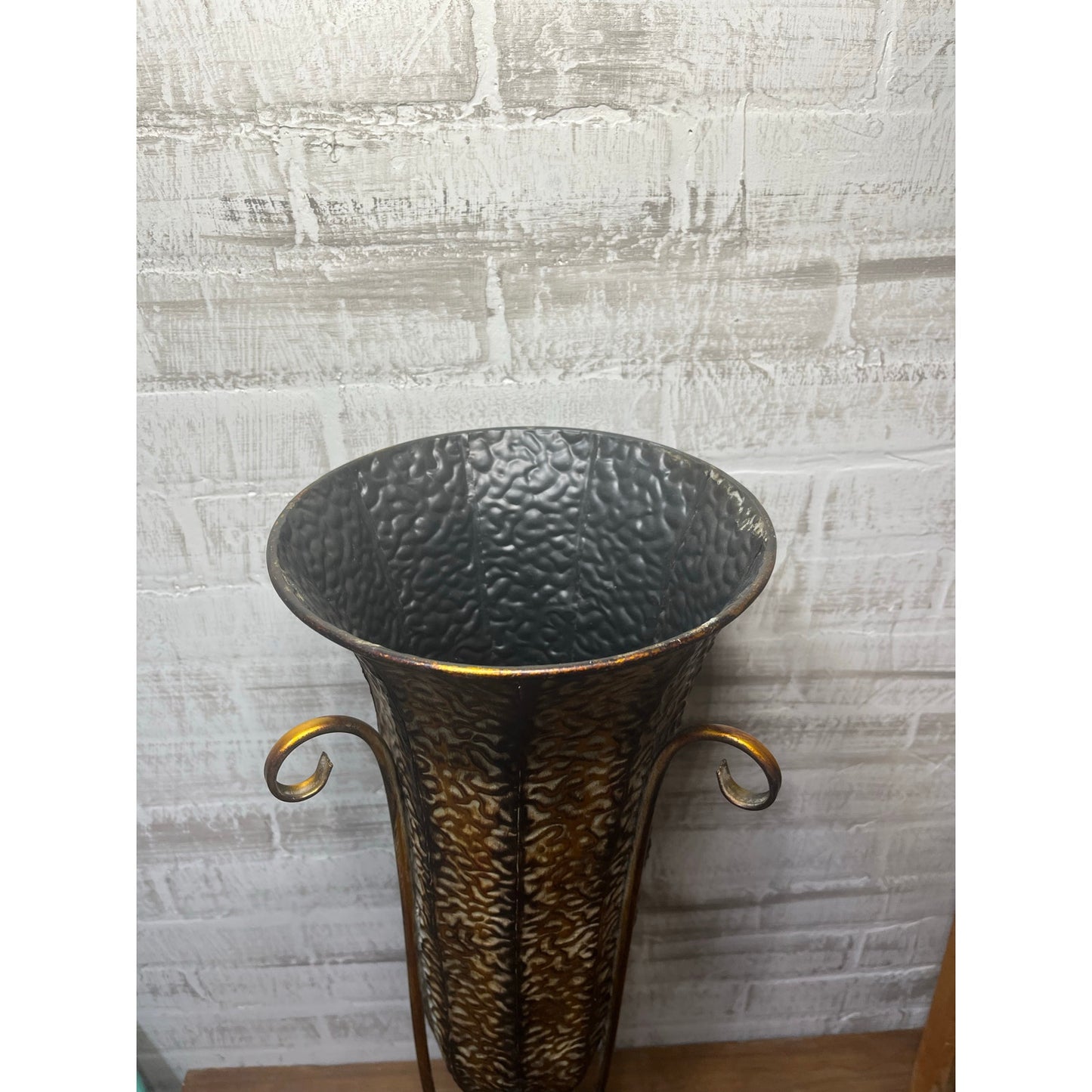 Large Decorative Metal Vase
