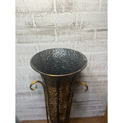 Large Decorative Metal Vase