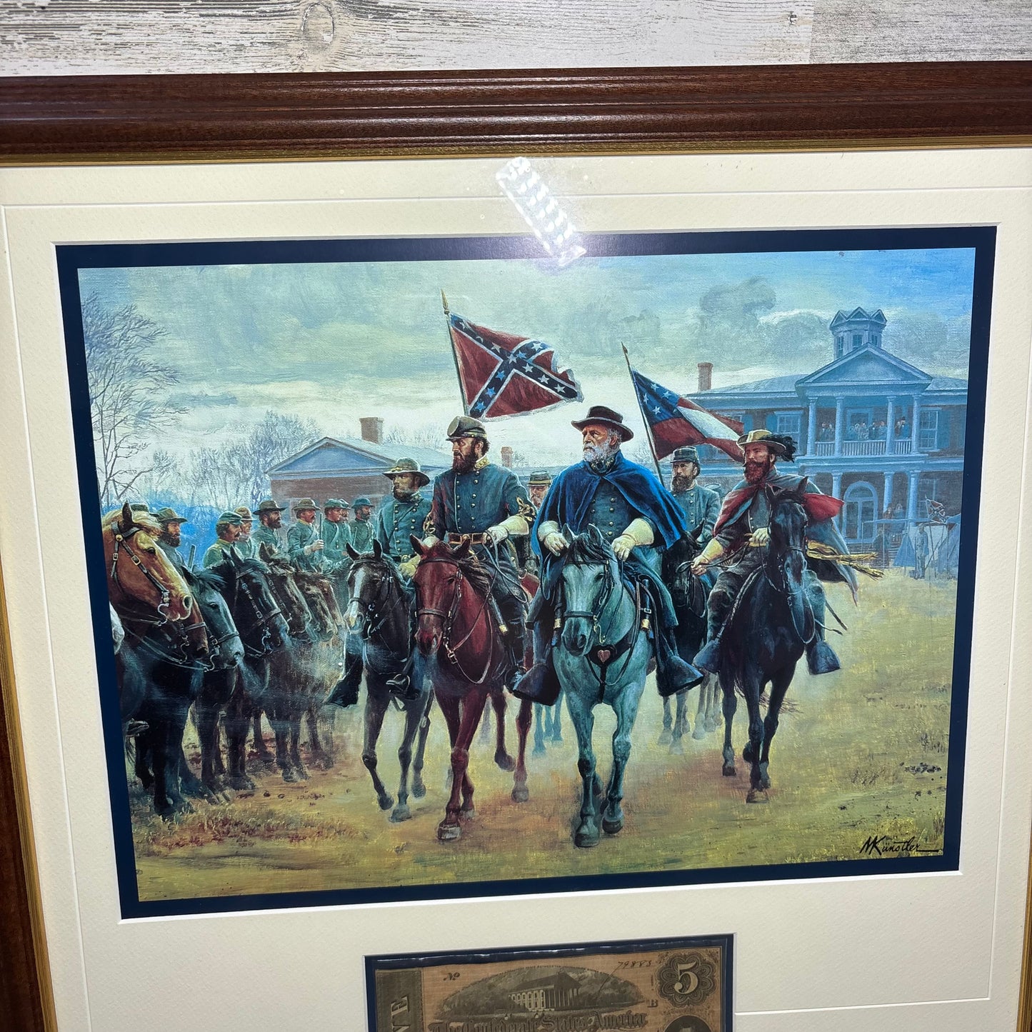 “Legends in Gray" Civil War Framed Painting Print By Artist Mort Künstler