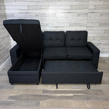 Reversible Sectional Pull Out Sleeper Couch