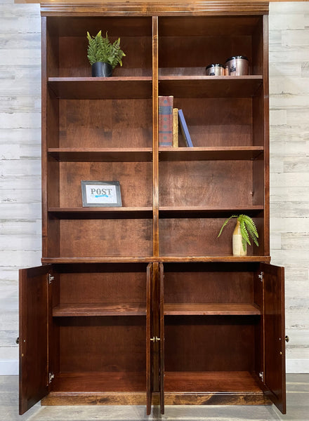 Large Wood Bookshelf Unit