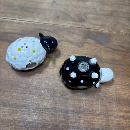 Ceramic Sheep Magnetic Salt & Pepper Shakers